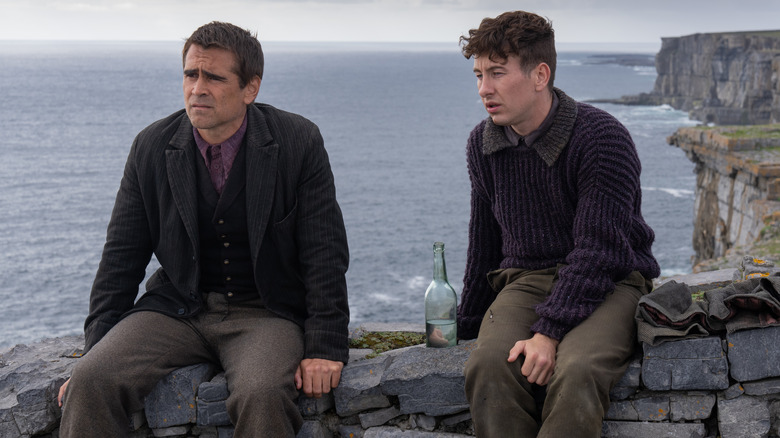 Colin Farrell frowning
