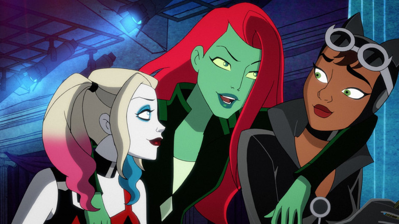Harley, Ivy, and Catwoman in Harley Quinn
