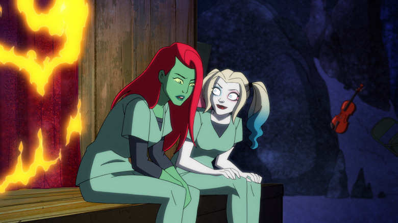 Ivy and Harley having a moment in Harley Quinn