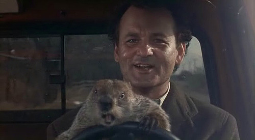 Bill Murray in Groundhog Day