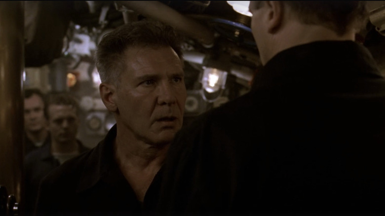 Harrison Ford's Captain Alexi Vostrikov stares down one of his crewmembers in K-19 The Widowmaker