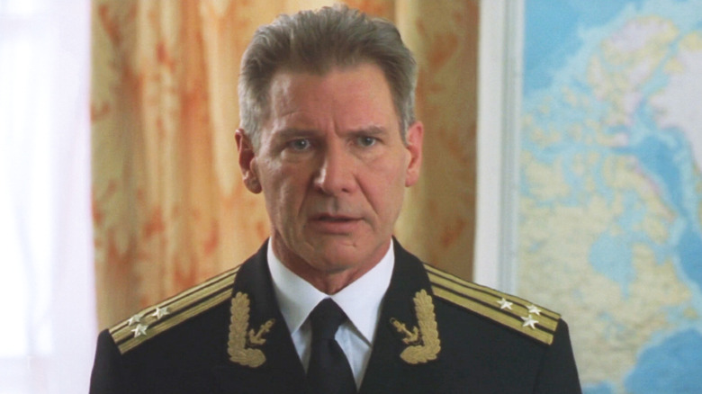 Harrison Ford's Captain Alexi Vostrikov stands in uniform in K-19 The Widowmaker