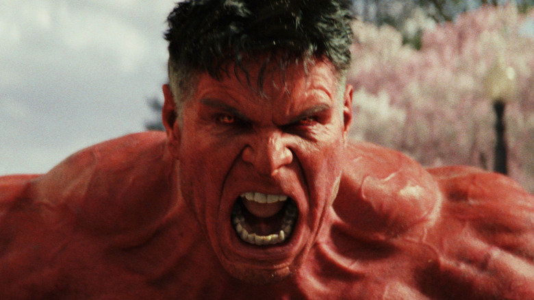 Red Hulk shouts angrily in Captain America: Brave New World