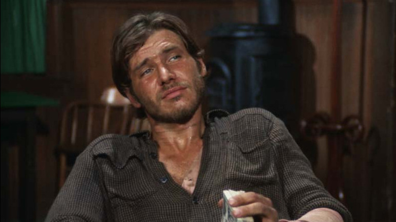Harrison Ford as Hobey looking cocky on Gunsmoke