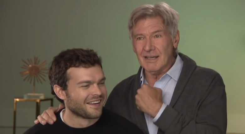 Harrison Ford Surprises Alden Ehrenreich
