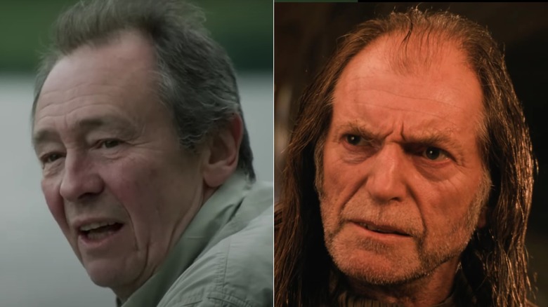 Paul Whitehouse banters with Bob Mortimer on their self-titled show; David Bradley as Filch discovers his petrified cat in Harry Potter and the Chamber of Secrets.