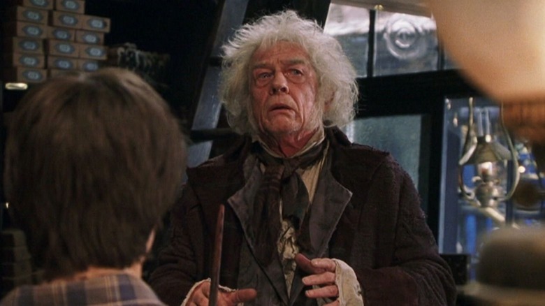 John Hurt as Mr. Ollivander in Harry Potter