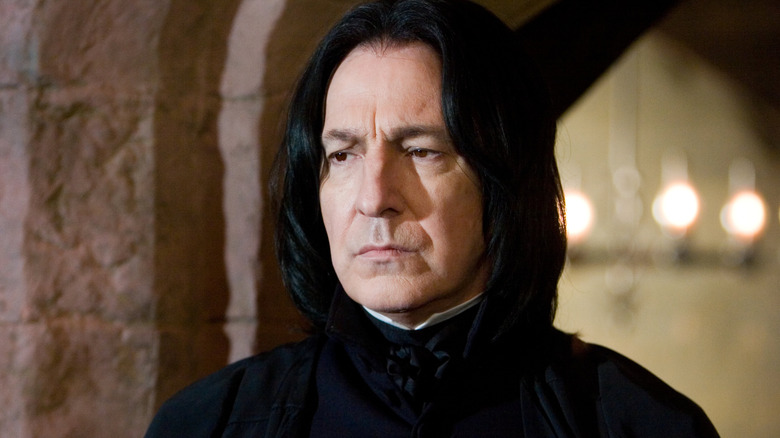 Snape looking skeptical in Harry Potter and the Order of the Phoenix