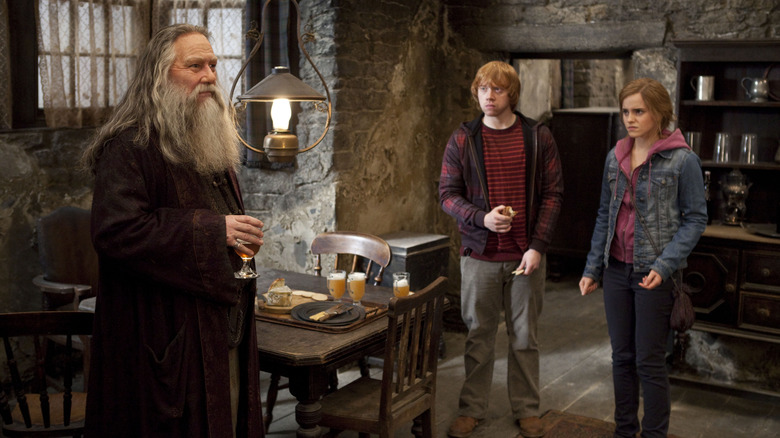 Abertforth talking to Ron and Hermione in Harry Potter and the Deathly Hallows