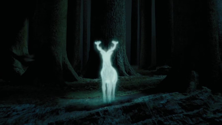 The stag Patronus in the woods in Harry Potter and the Prisoner of Azkaban