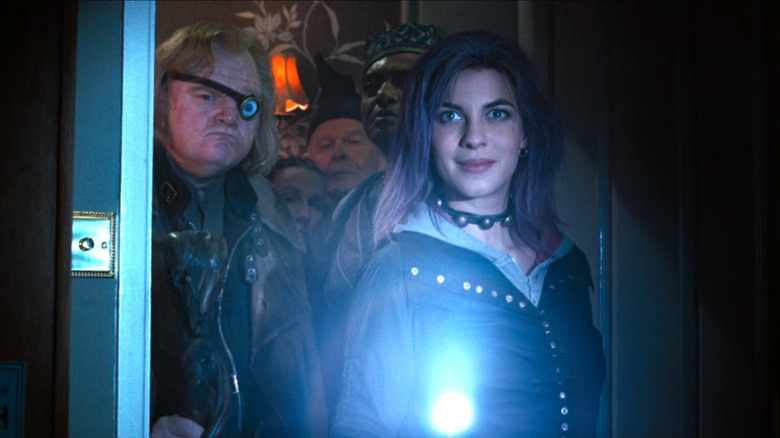 Tonks walking into the Dursley household with Moody and Shacklebolt behind her in Harry Potter and the Order of the Phoenix