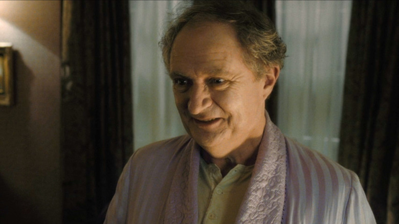 Professor Slughorn smiling in Harry Potter and the Half-Blood Prince