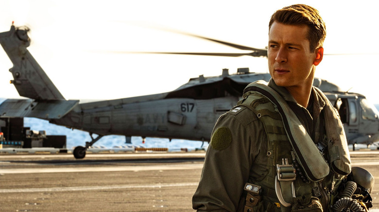 Glen Powell in Top Gun: Maverick