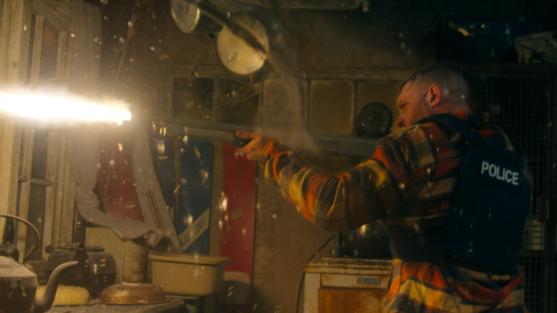 Walker blasts a shotgun in Havoc