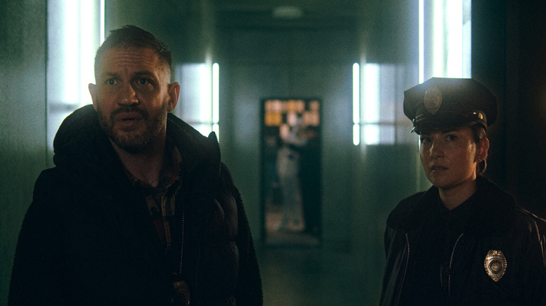 Walker and Ellie at a crime scene in Havoc