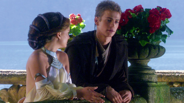 Padme and Anakin by the lake in Star Wars: Attack of the Clones