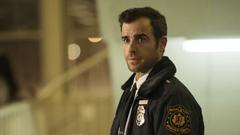 Justin Theroux as Kevin Garvey in police uniform in The Leftovers