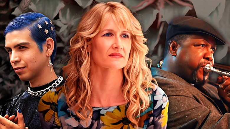 Julio Torres as Andrés Valdez on Los Espookys, Laura Dern as Amy Jellicoe on Enlightened, and Wendell Pierce as Antoine Batiste on Treme