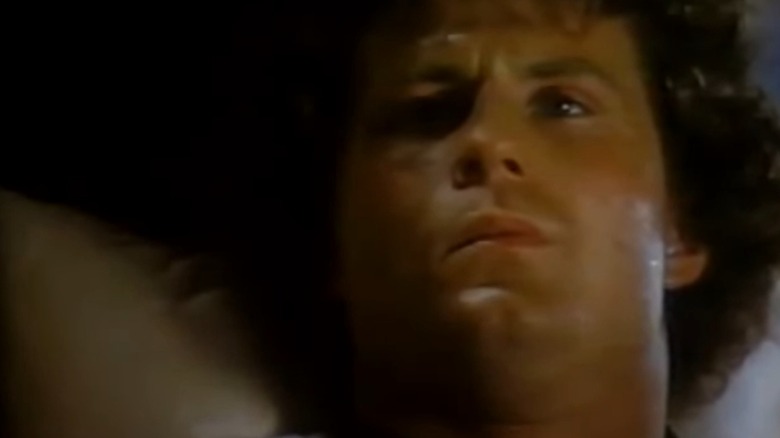 Eric Fryer's Terry Fox looks concerned in The Terry Fox Story