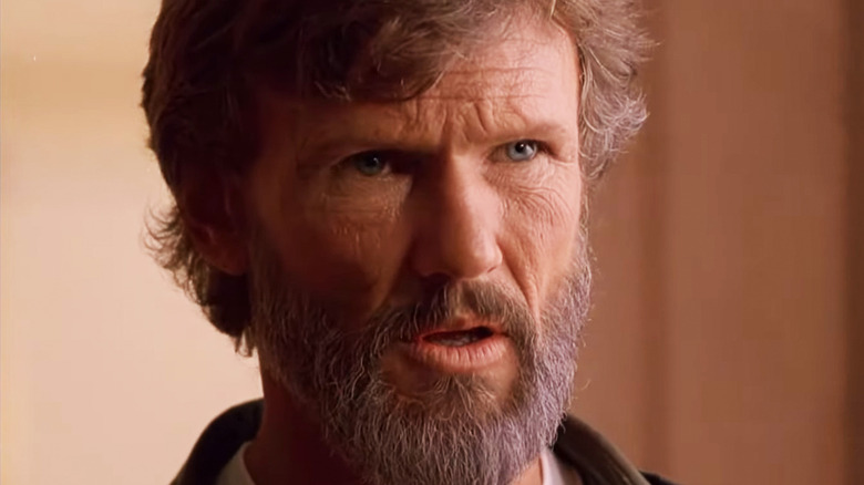 Kris Kristofferson's Bobby Logan is seen in closeup in Flashpoint