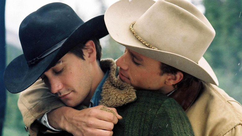 Jake Gyllenhaal and Heath Ledger in Brokeback Mountain