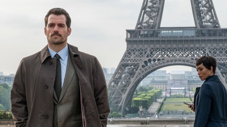 Henry Cavill and Angela Bassett in Mission: Impossible - Fallout