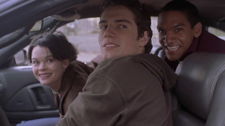 Henry Cavill's Mike in a car with his friends in Hellraiser: Hellworld