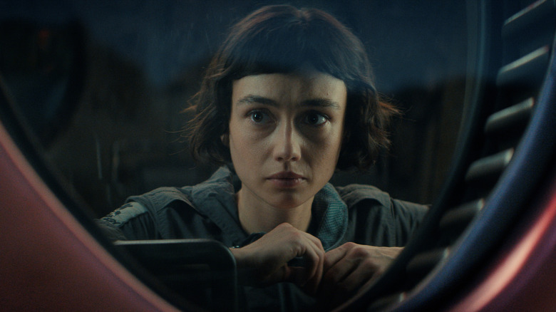 Wendy staring out her window at the Prodigy Neverland lab in Alien: Earth