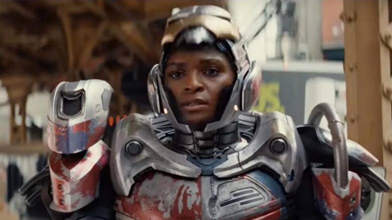 Dominique Thorne is suited up in iron as Riri Williams in Ironheart