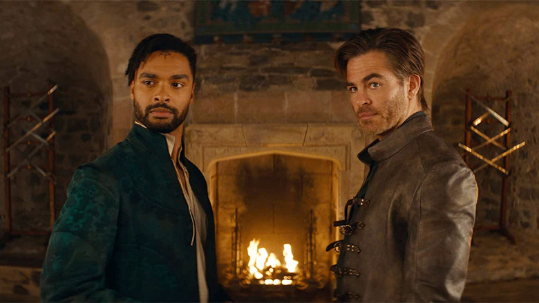 Regé-Jean Page and Chris Pine in Dungeons & Dragons: Honor Among Thieves