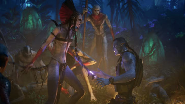 Varang subdues Quaritch in Avatar: Fire and Ash