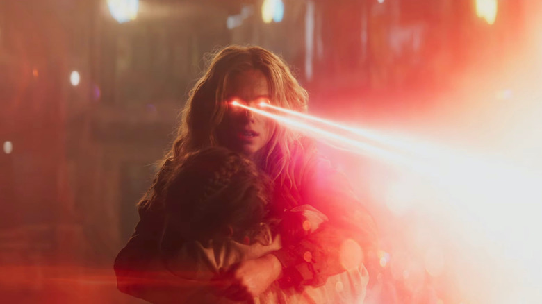Kara Zor-El wielding her heat vision in Supergirl (2026)