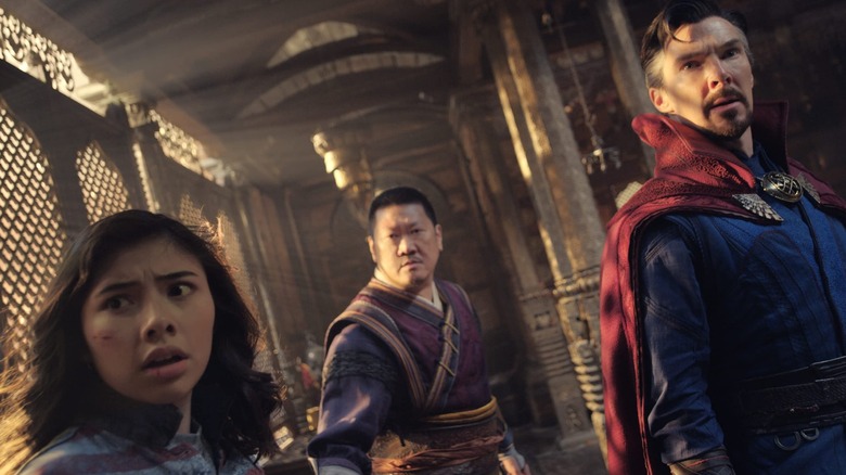 Xochitl Gomez, Benedict Wong, Benedict Cumberbatch, Doctor Strange in the Multiverse of Madness