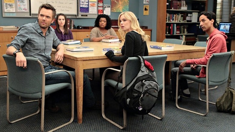 Greendale study group stares