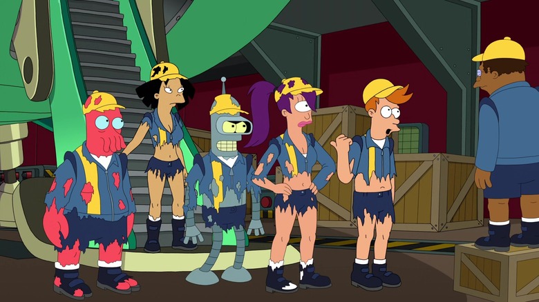 The main cast of Futurama