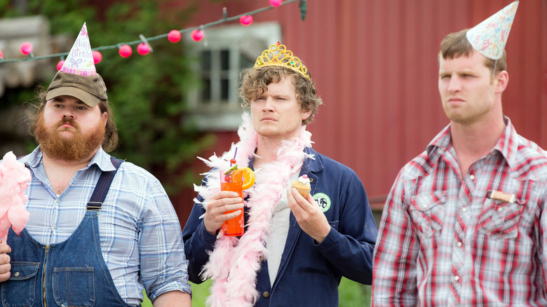 Squirrely Dan, Darry, and Wayne in Letterkenny