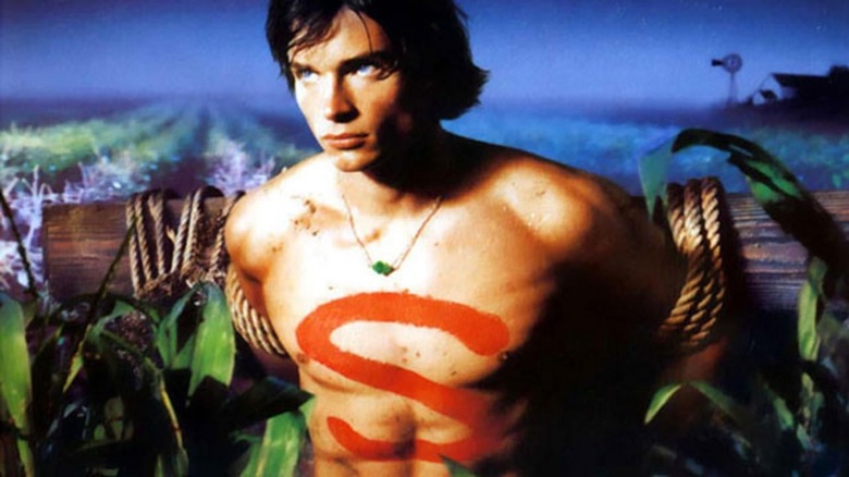Clark Kent in a cornfield in Smallville