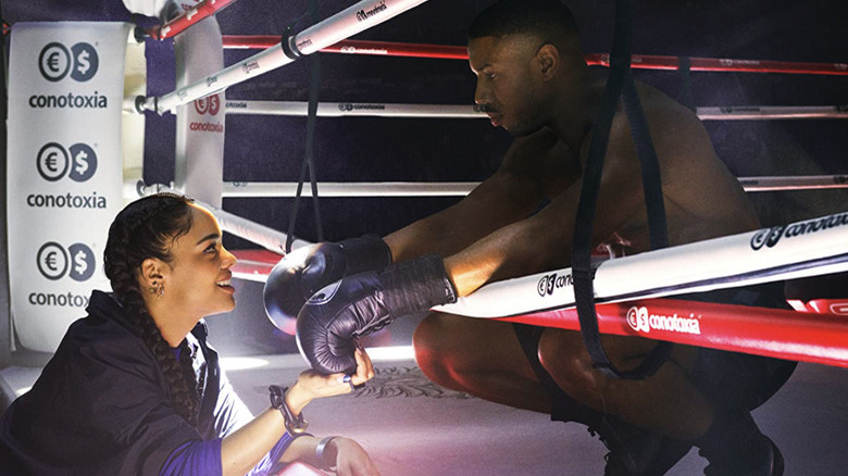 Michael B. Jordan and Tessa Thompson