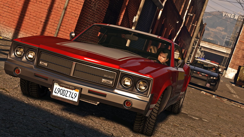 Grand Theft Auto 5 Michael car chase 
