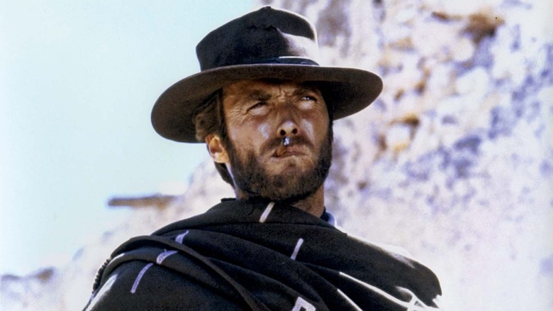 Eastwood as The Man with No Name in "A Fistful of Dollars"