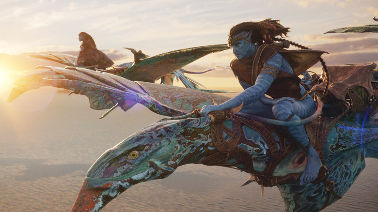 Neytiri and Jake Sully in Avatar: The Way of Water