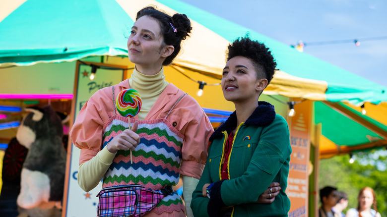 Patricia Allison and Tanya Reynolds as Ola and Lily in Sex Education