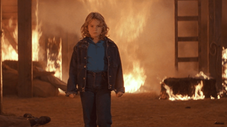 Firestarter drew barrymore in burning barn