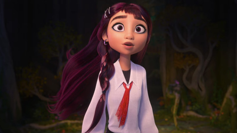 Billie entering the world of Hexe in Disney's Hexed