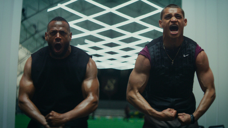 Isaiah and Cam flex and scream in Him