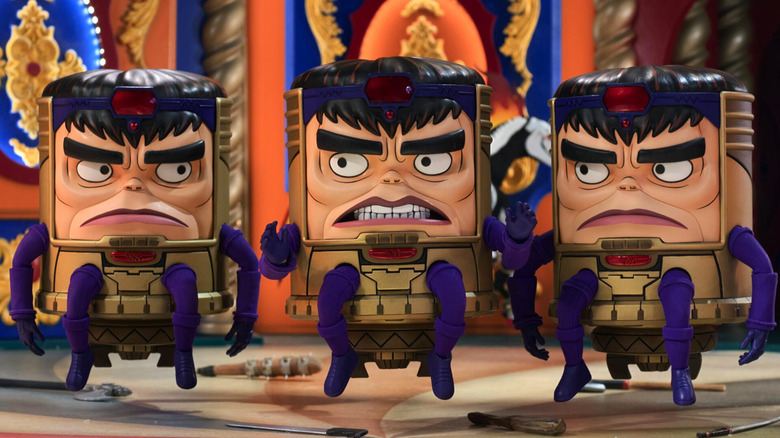The Mental Organism Designed Only for Killing (Patton Oswalt) in Hulu series M.O.D.O.K.