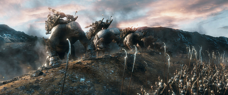 Hobbit Battle of the Five Armies trolls