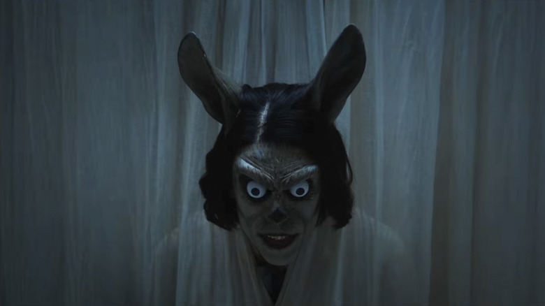 A bizarre rabbit/human terrifying creature in Hokum