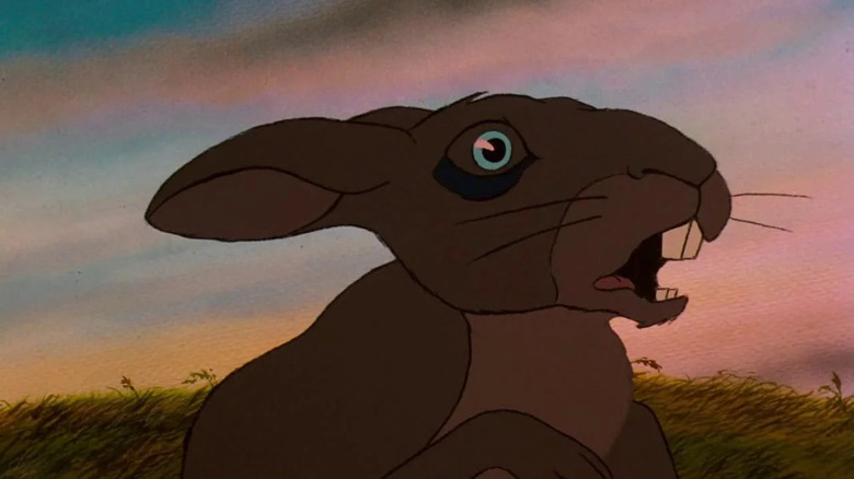 A terrified hare in Watership Down