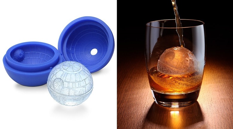 Star Wars Death Star Etched Two Bourbon Whiskey Rocks Glasses 8 oz each